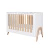 Fuori Mini Cot Bed - White & Light Oak 2