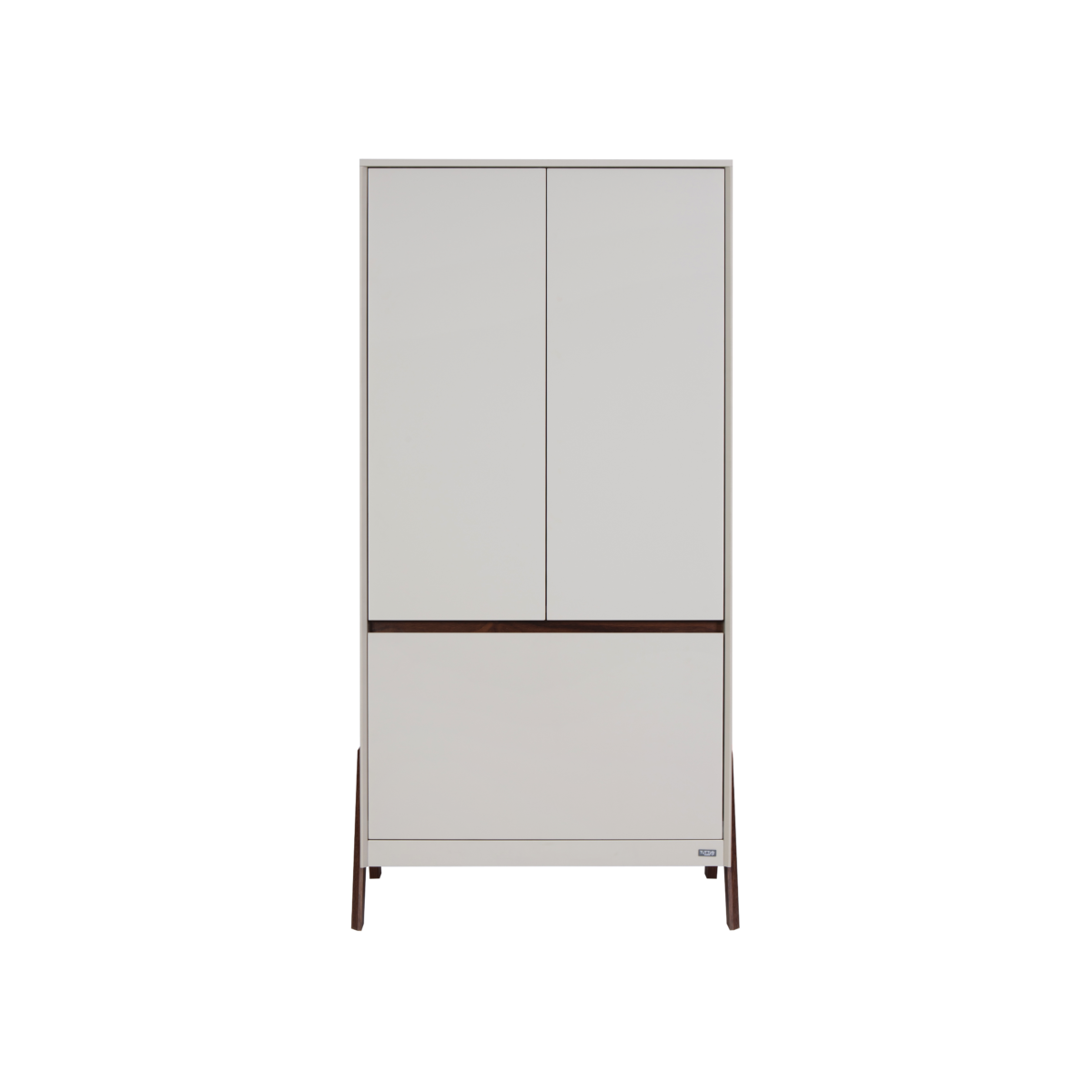 Fuori Wardrobe - White Sand & Warm Walnut 1