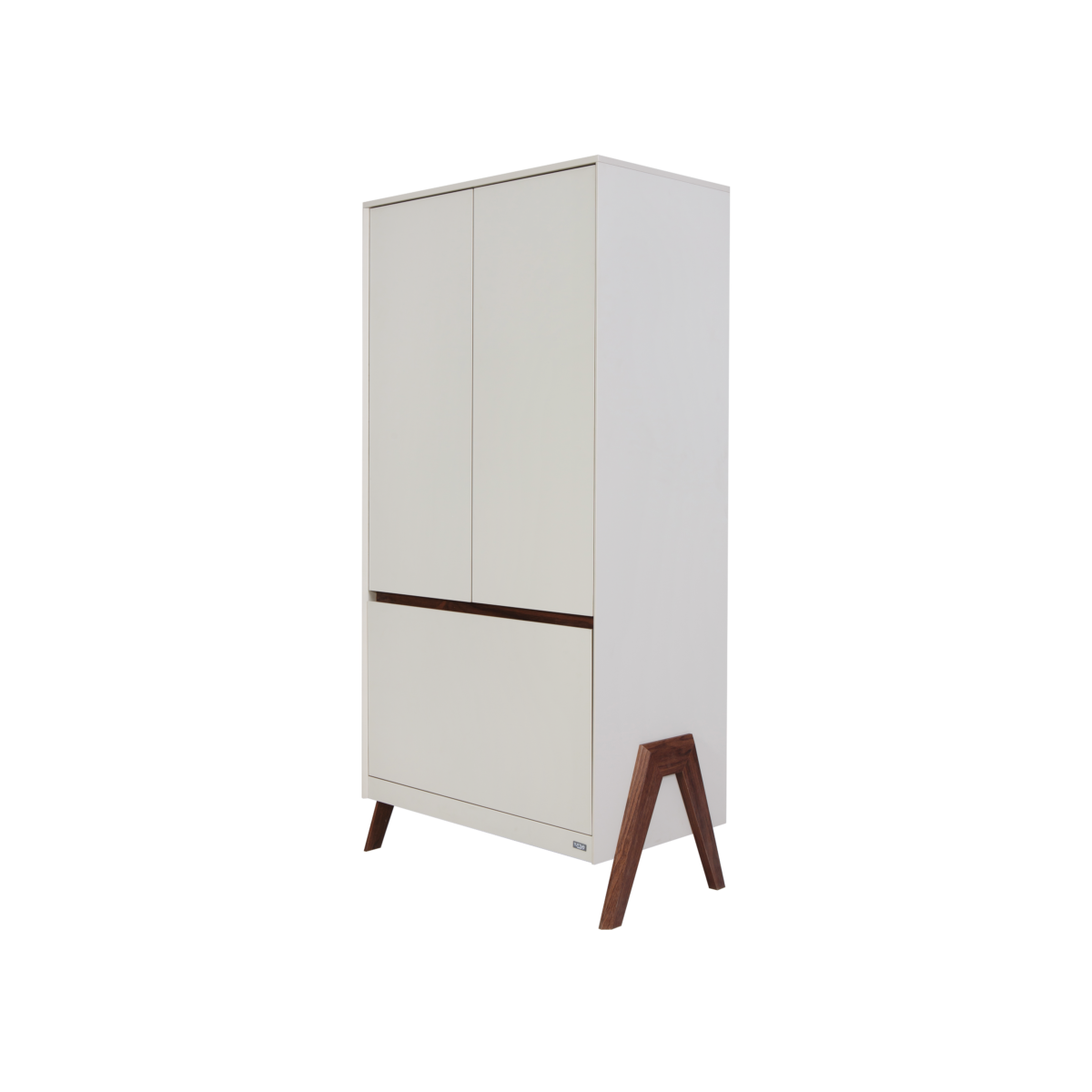 Fuori Wardrobe - White Sand & Warm Walnut 2