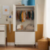 Fuori Wardrobe - White Sand & Warm Walnut 9