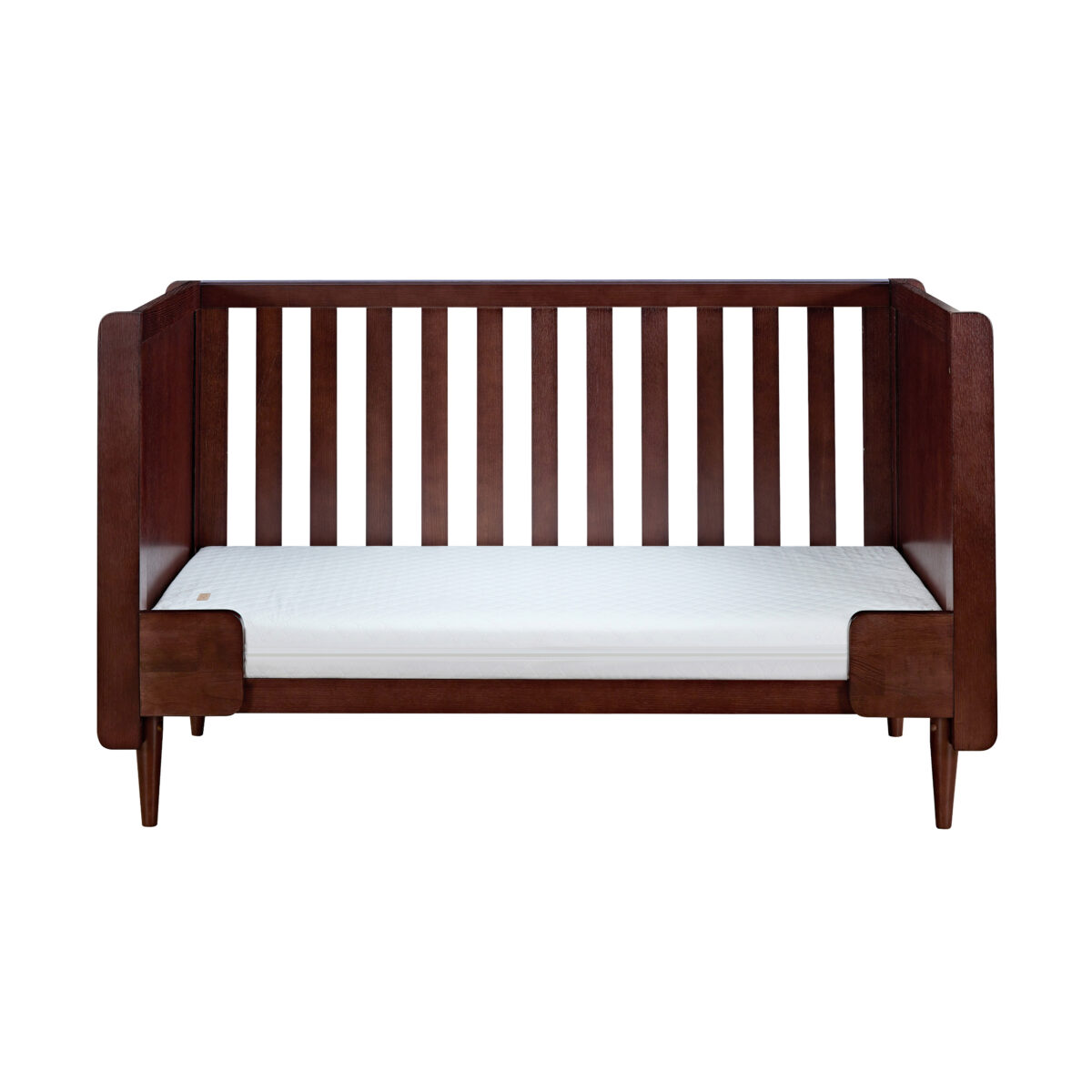 Japandi Cot Bed - Warm Walnut 12