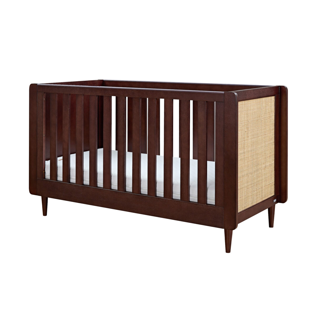 Japandi Cot Bed - Warm Walnut 9