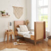 Japandi Mini Cot Bed - Light Oak 6