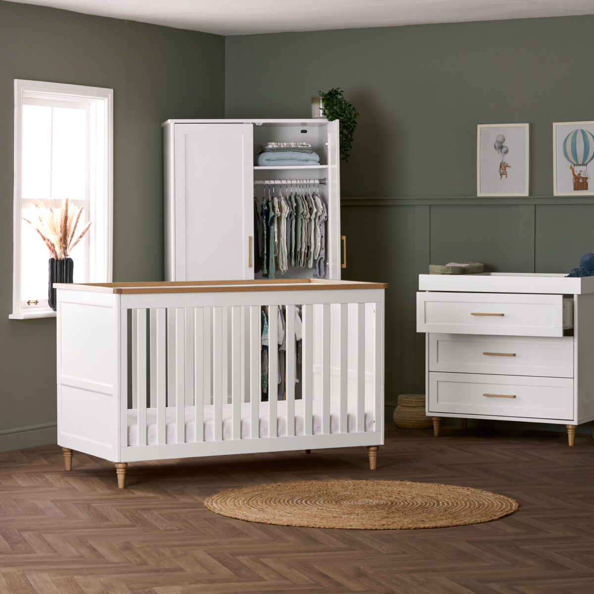 Obaby Orla 3 Pc Nursery Set - Doors Open - Square