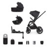 Venicci Upline 2 Travel System with Tiago Car Seat & 360° ISOFIX Base - All Black