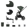 Venicci Claro Travel System with Tiago 360 Car Seat & ISOFIX Base - Forest Green