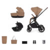 Venicci Claro Travel System with Tiago Car Seat - Caramel