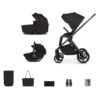 Venicci Claro Travel System with Tiago Car Seat - Noir