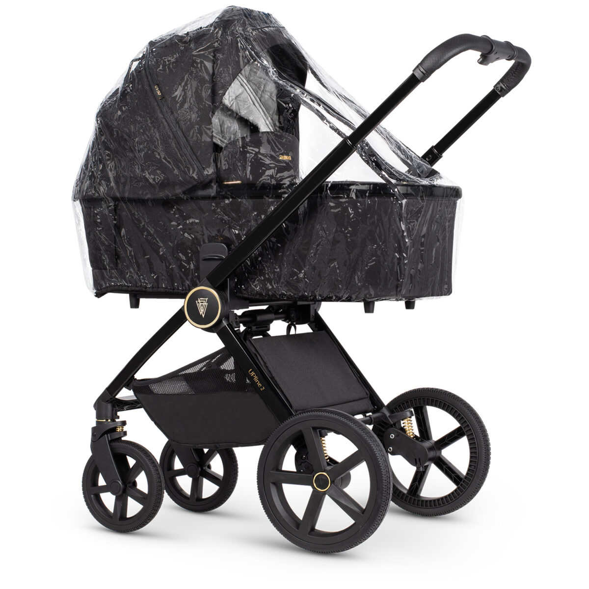 Venicci_Upline_2_All_Black_Carrycot_Raincover