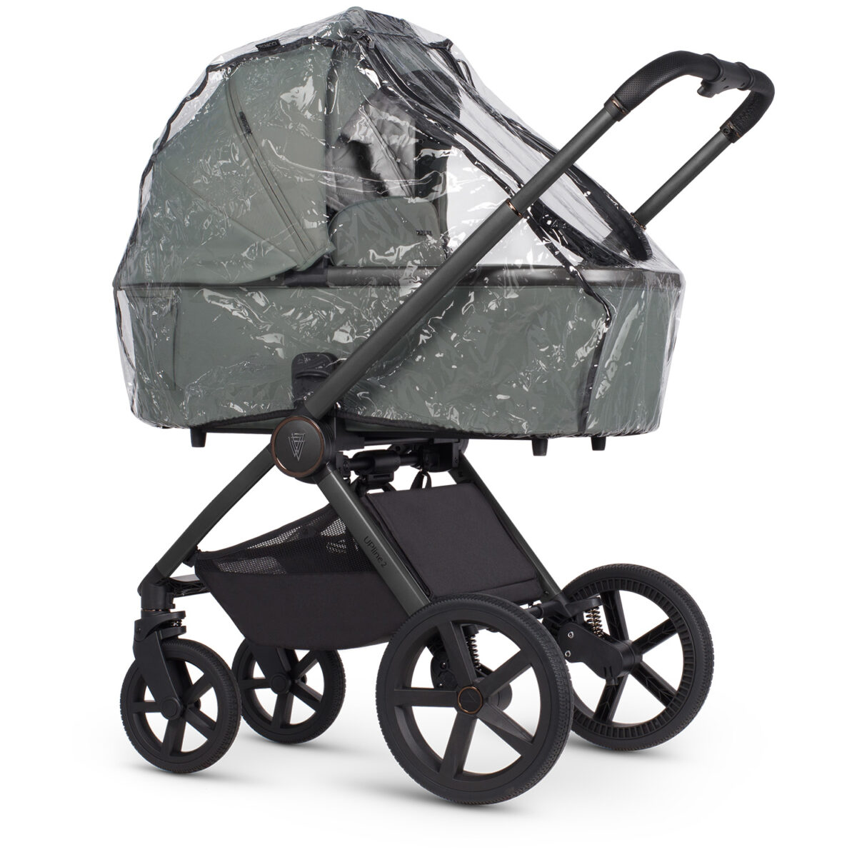 Venicci Upline 2 Carrycot & pushchair frame with raincover