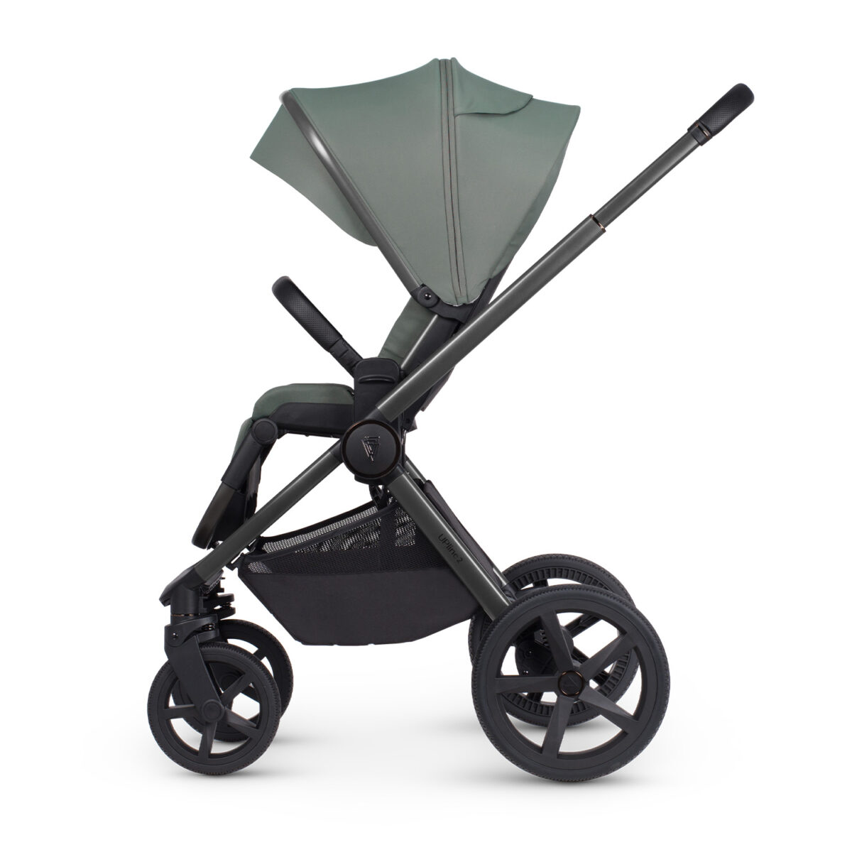 Venicci Upline 2 pushchair with seat unit - Aloe right side view