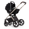 Venicci Upline 2 Stone Beige pushchair frame with Tiago car seat in black