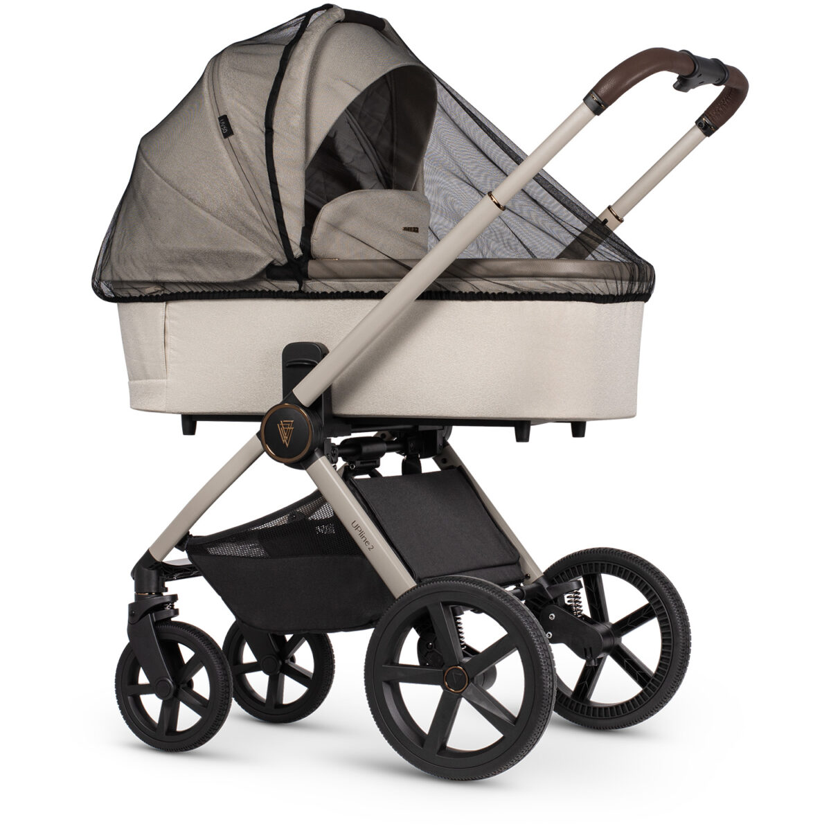 Venicci Upline 2 Stone Beige Carrycot with insect net