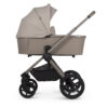 Venicci Upline 2 Pushchair frame with carrycot - Taupe Side view