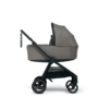 Mamas & papas Vardo Pushchair with carrycot side view - Storm