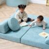 Playrama Montessori Kids Play Sofa ocean stone17