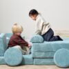 Playrama Montessori Kids Play Sofa ocean stone 19