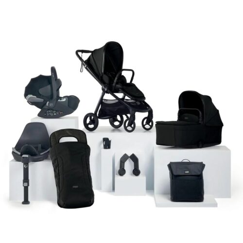 Mamas & Papas Vardo Travel System with Accessories, Cybex Cloud T and ISOFIX Base - Noir