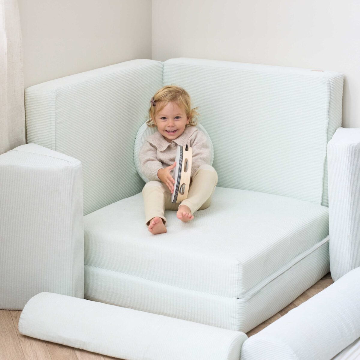 Playrama Kids Play Sofa Sea Mist 10