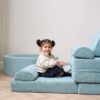 Playrama Montessori Kids Play Sofa ocean stone 30