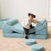 Playrama Montessori Kids Play Sofa ocean stone 31