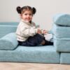 Playrama Montessori Kids Play Sofa ocean stone 21